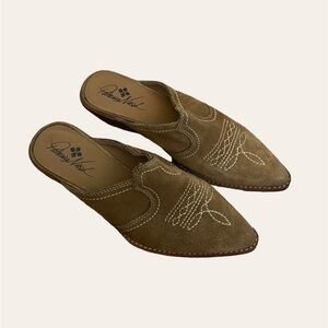 Patricia Nash Battista Western Leather Mules